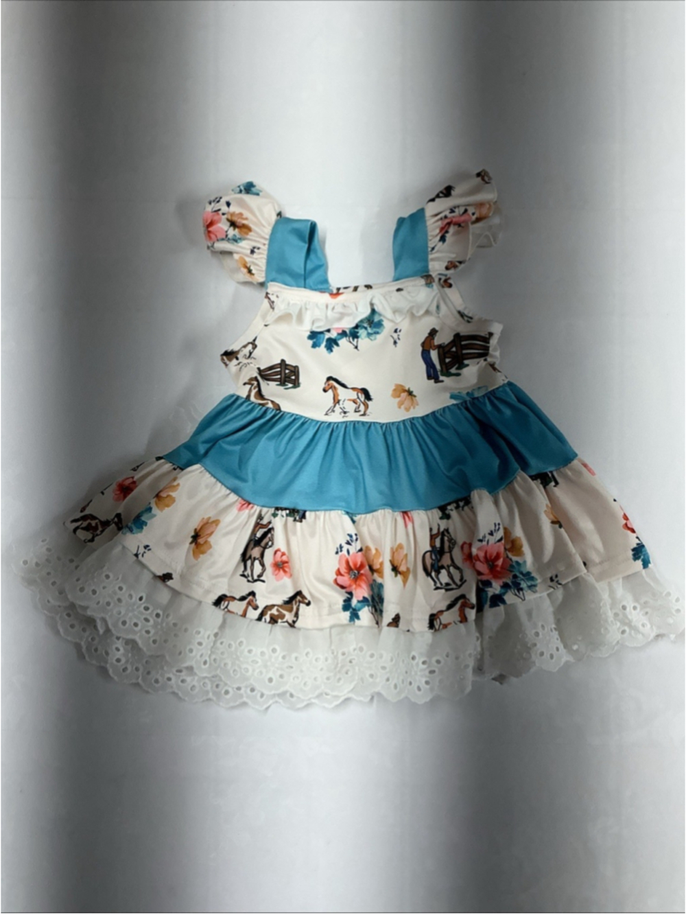 Cowgirl Baby Dress In New Condition With Tags Size 3-6 Months In New Condition